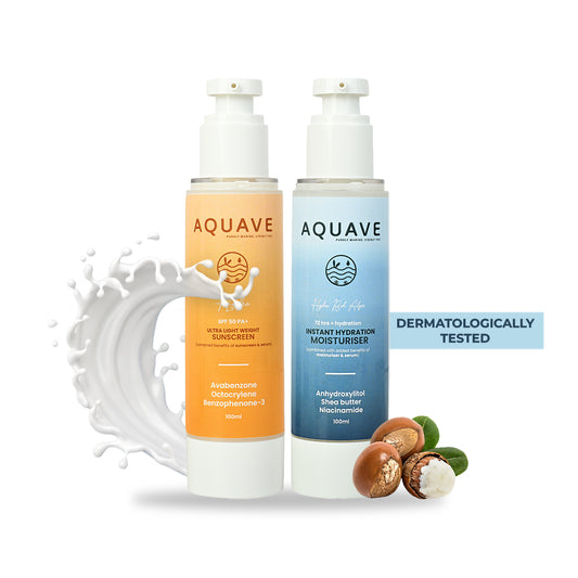 Aquave Ultra Lightweight Sunscreen & Hydra Rich Algae Moisturizer